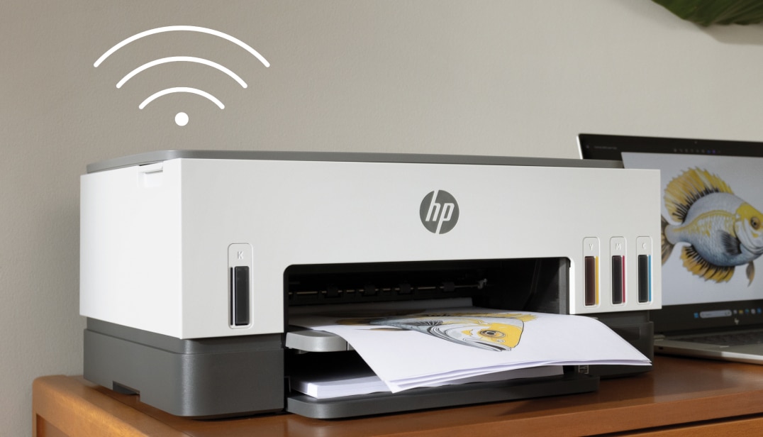 HP printer connected to Wi-Fi