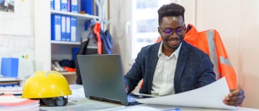 Development accountant seeing cost savings after purchasing a site print robot