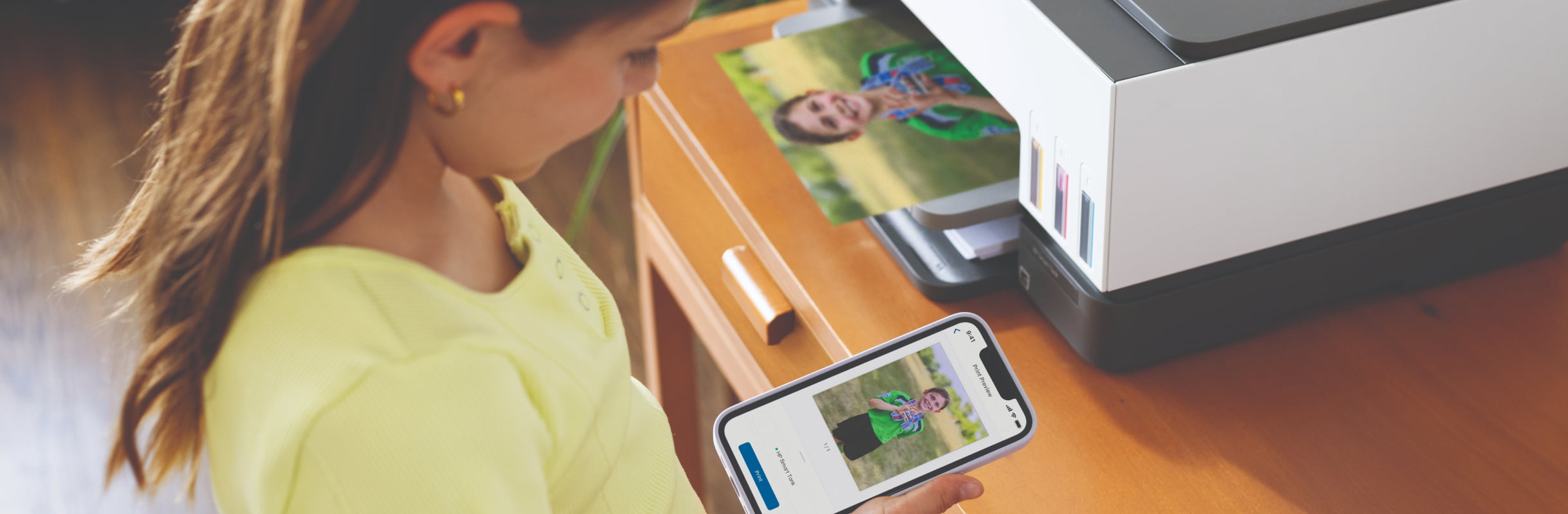 Experience seamless setup, printing, and scanning with the easiest-to-use tank printer and an app.