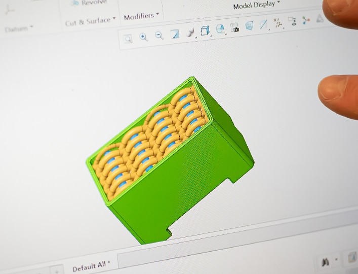 Design file of filters from Scheider produced with metal 3d printer from HP 