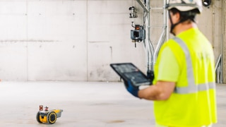 SitePrint robot on construction site