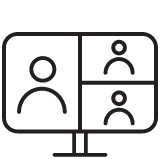 Video conference icon.