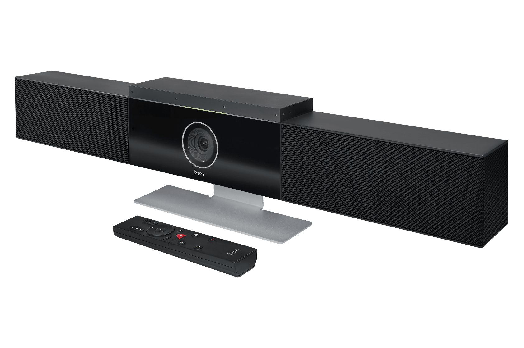 Poly Studio USB video bar with remote control