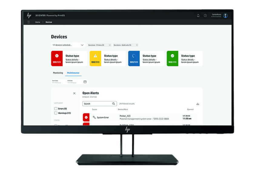 3D printing software- HP 3D Center